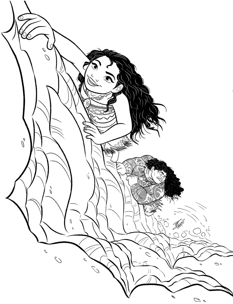 784x1024 Moana Coloring Pages Disney Coloring Pages Moana