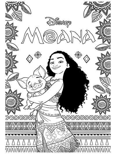 400x529 Moana Coloring Pages
