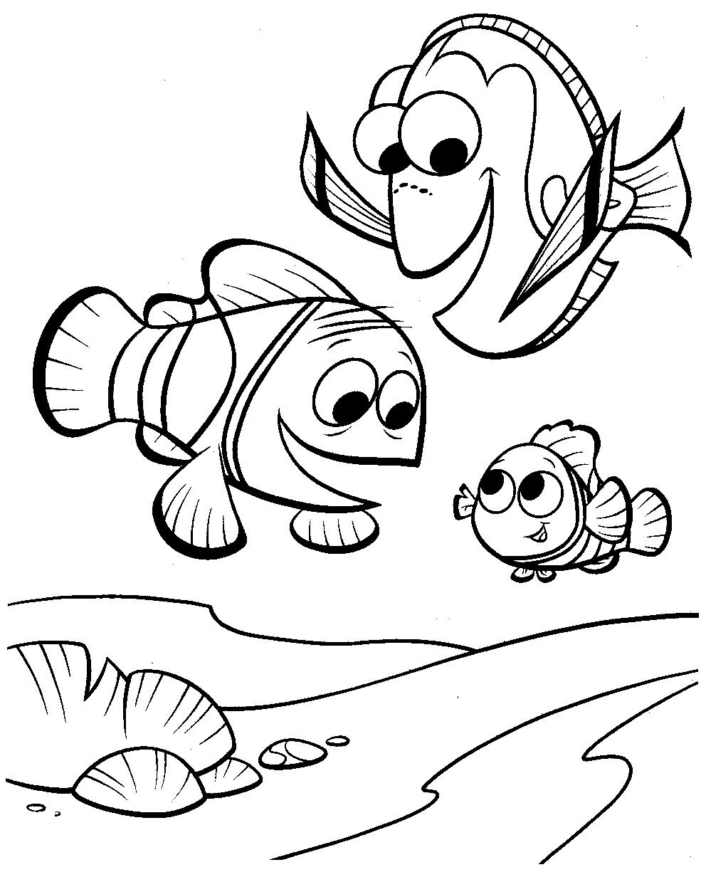 992x1232 Printable Finding Nemo Coloring Page Free Printable Nemo Coloring