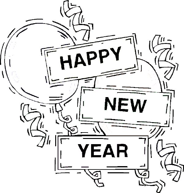 600x632 Mejores De New Year Coloring Pages Free Online En