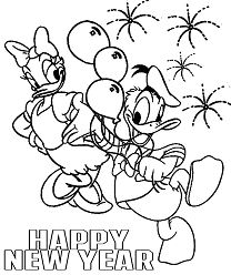 208x248 Ring In The New Year Coloring Page