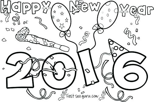 506x338 Best Of New Years Coloring Pages For Kids Or New Year Printable