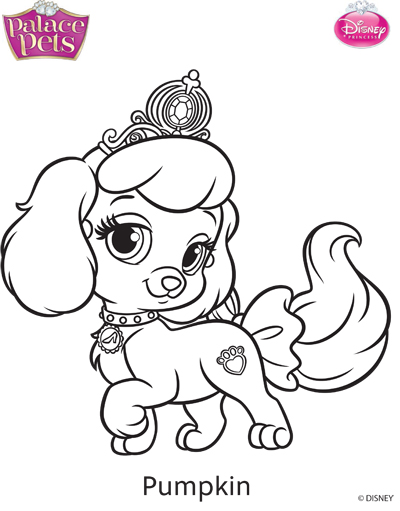 400x511 Princess Palace Pets Pumpkin Coloring Page