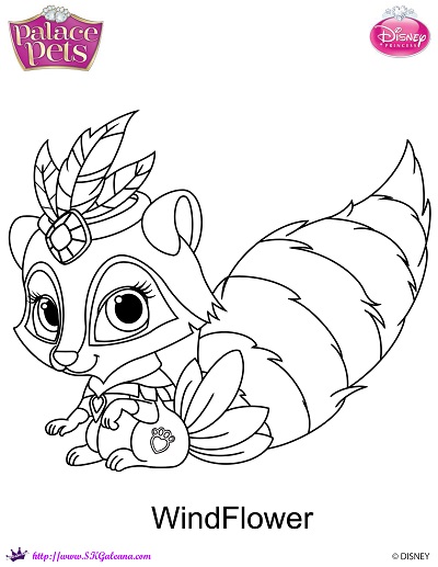 400x517 Disney Princess Palace Pets Coloring Pages
