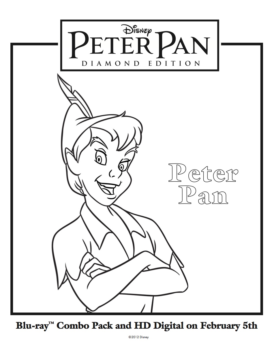 943x1214 Peter Pan Coloring Pages