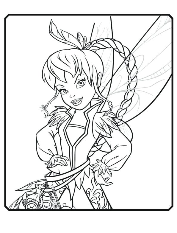 595x782 Fairies Coloring Pages In Addition To And The Pirate Fairy Fairies