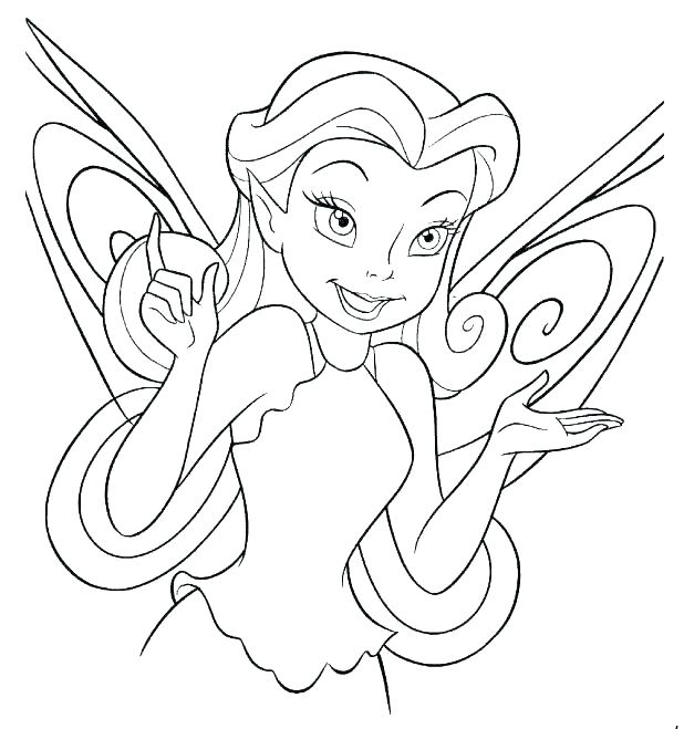 618x659 Tinkerbell Printable Coloring Pages Coloring Pages