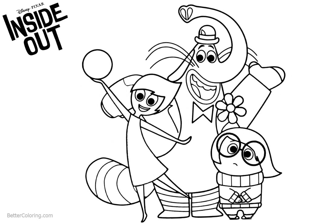 1100x740 Disney Pixar Inside Out Coloring Pages
