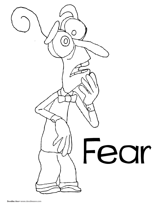 612x792 Fear From Inside Out Coloring Pages