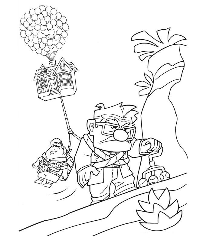 671x794 Disney Up Coloring Pages