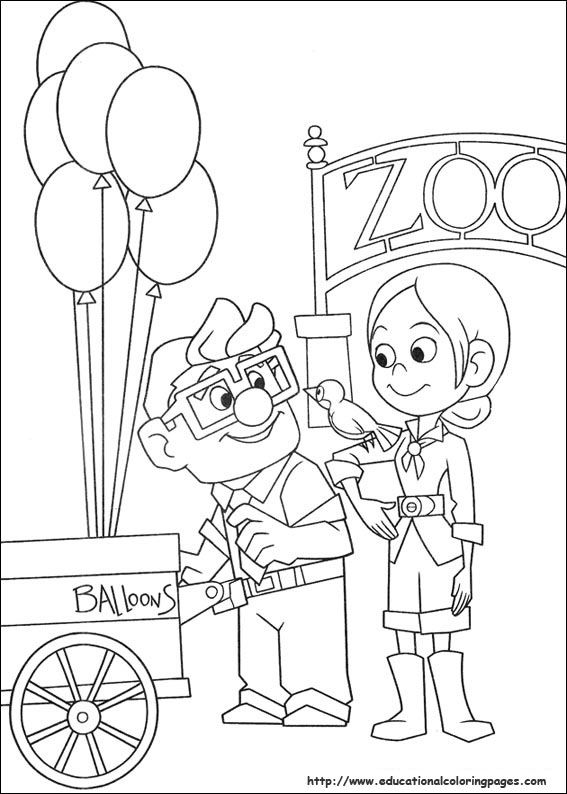 567x794 Pixar Up Coloring Pages Coloring Libros