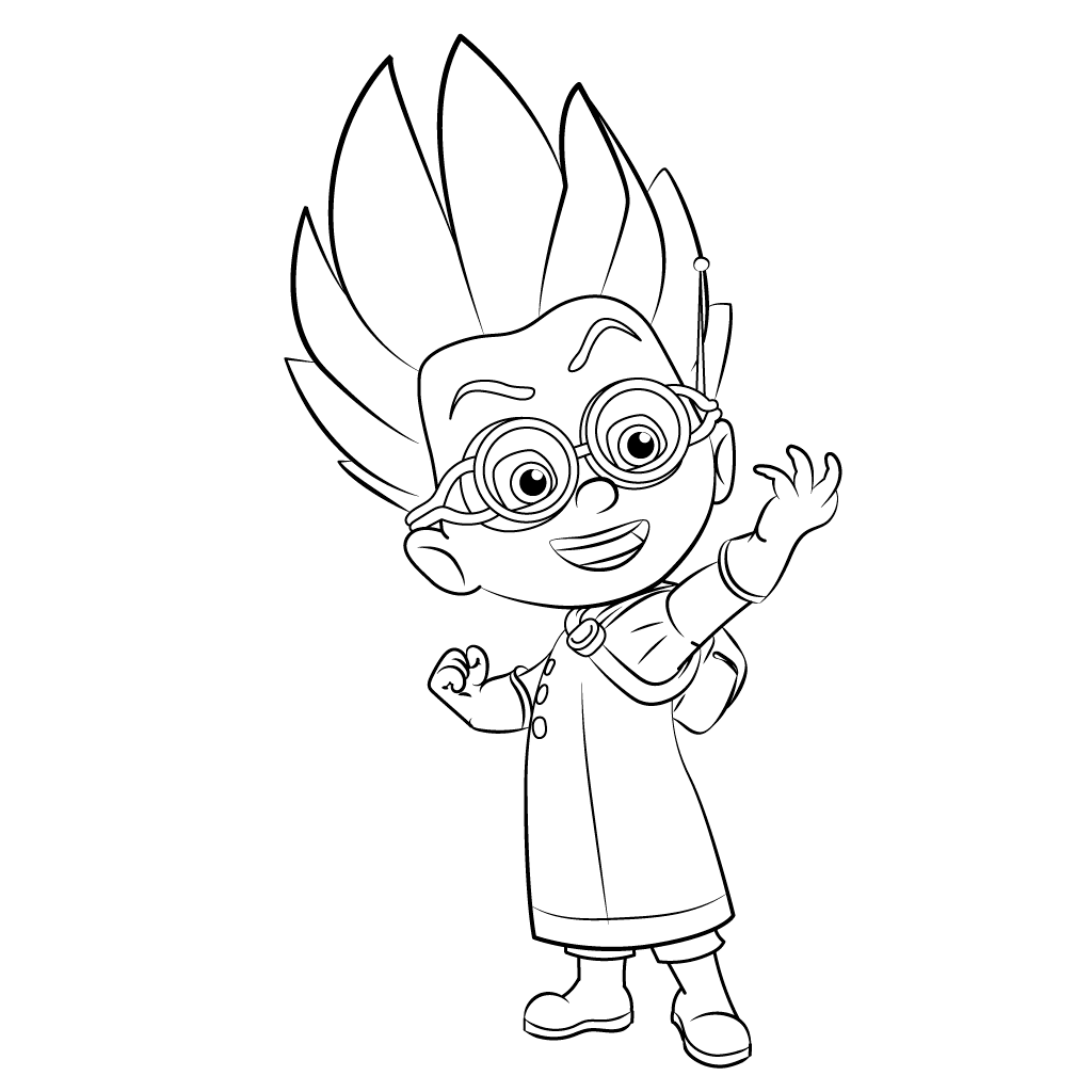 1024x1024 Top Pj Masks Coloring Pages Caras