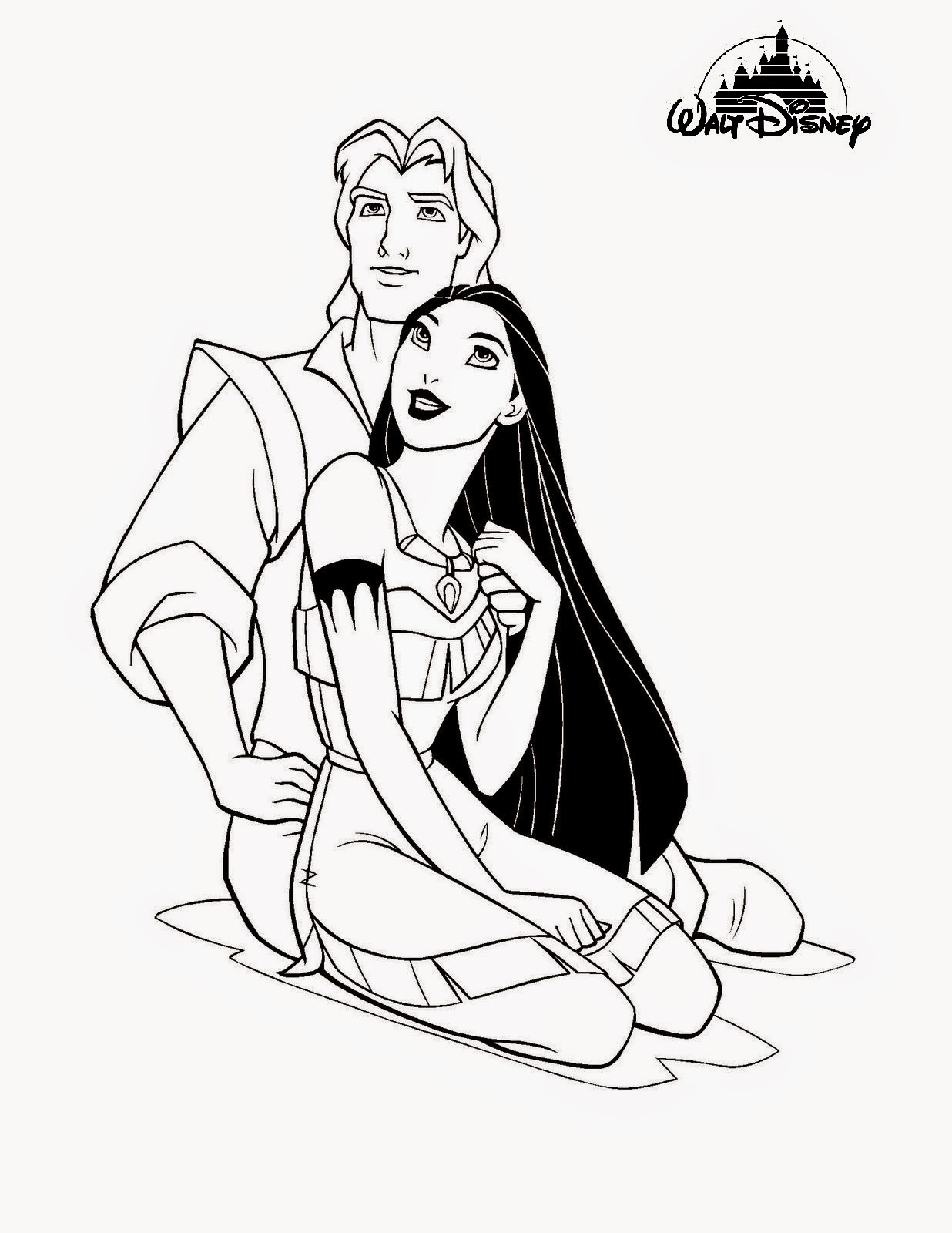 1236x1600 Disney Princess Pocahontas Coloring Pages Image Throughout