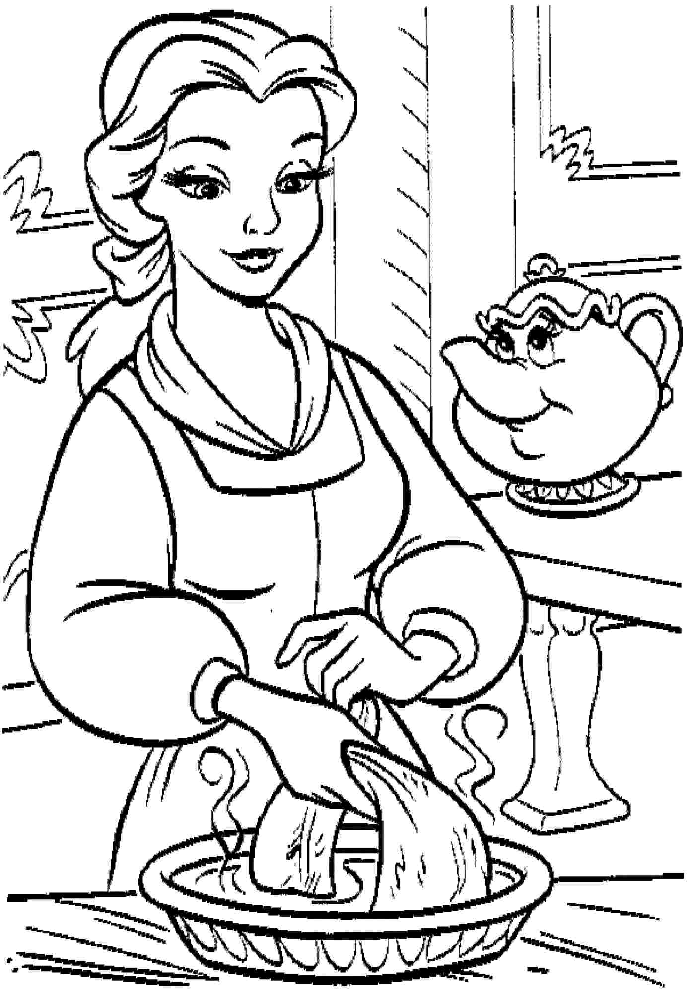 1388x2000 Unique Disney Princess Belle Coloring Pages Design Printable