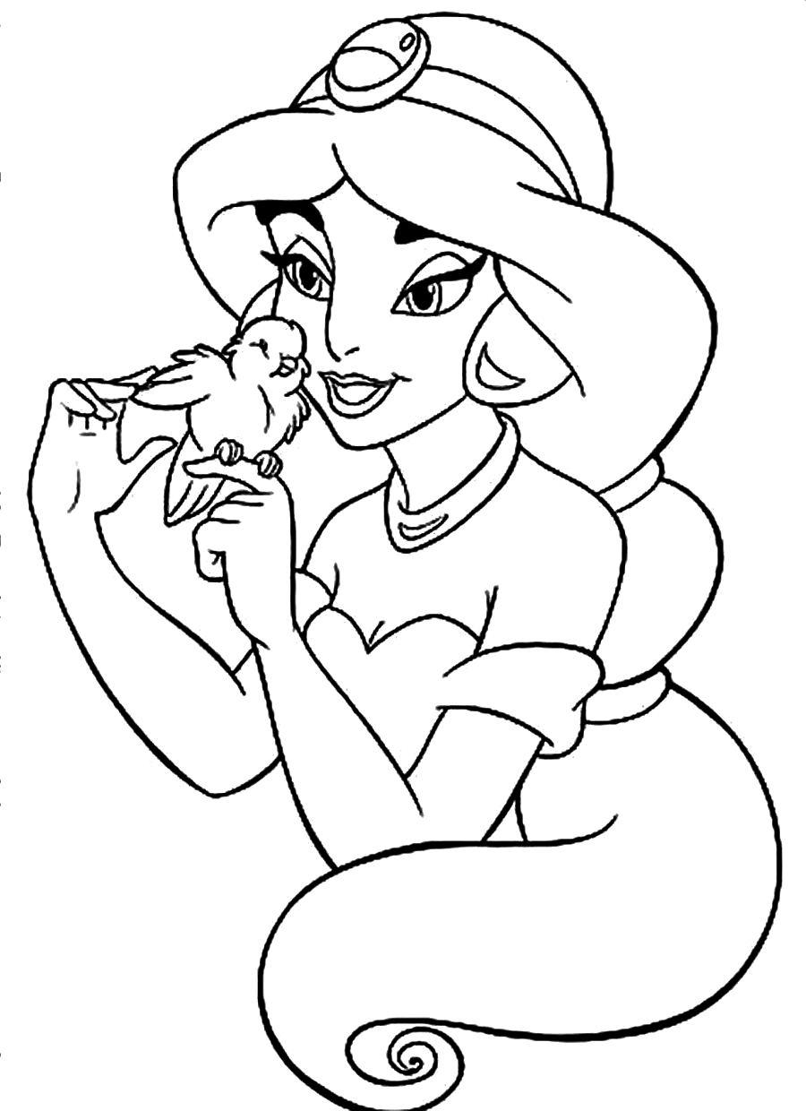 900x1240 Fresh Disney Princess Coloring Pages Jasmine Collection