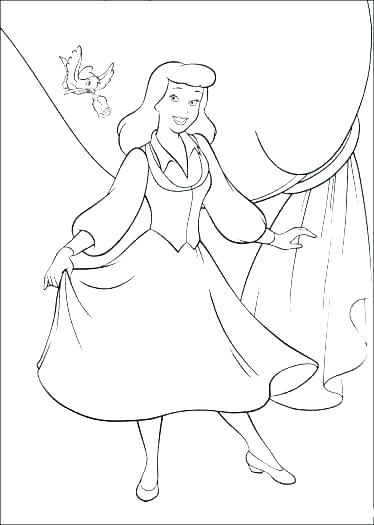 374x525 Coloring Pages Disney Princess Ariel Professional
