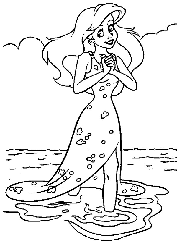 600x815 Princess Ariel Coloring Pages Zuckett