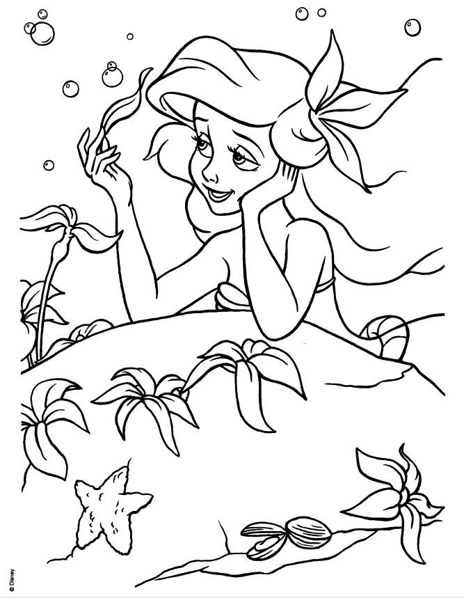667x859 Best Disney Princess Ariel Coloring Pages Free Coloring Pages Free