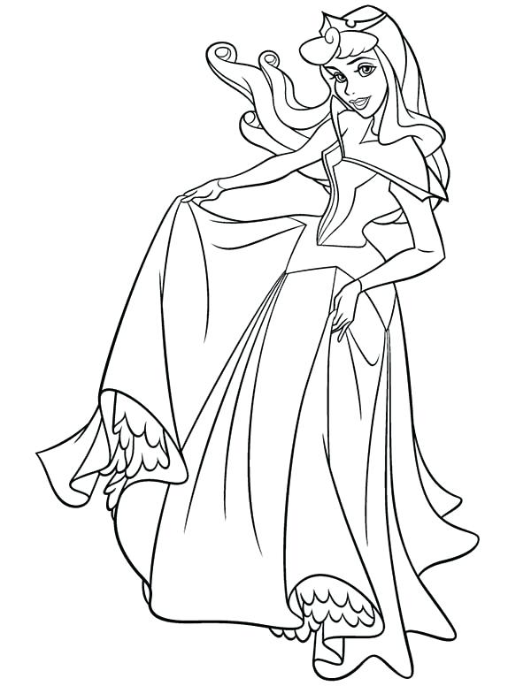 600x776 Disney Princess Aurora Coloring Pages Aurora Coloring Pages