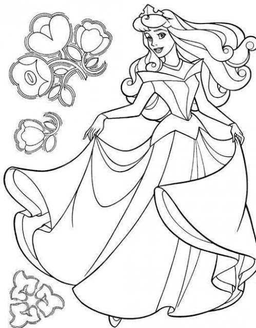 499x640 Transmissionpress Aurora Princess Disney Characters Coloring Pages
