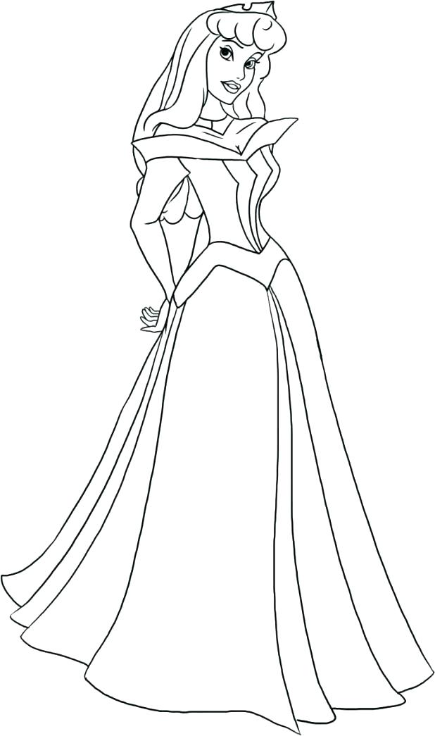 618x1045 Disney Aurora Coloring Pages Free Disney Princess Aurora Colouring