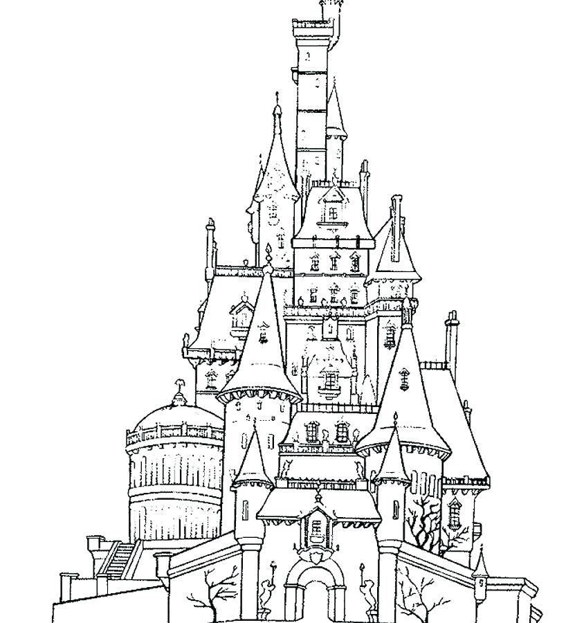 831x900 Princess Castle Coloring Page Princess Castle Colouring Pages