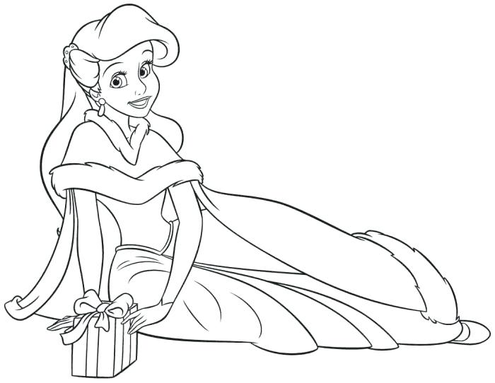 Disney Princess Christmas Coloring Pages at GetDrawings | Free download