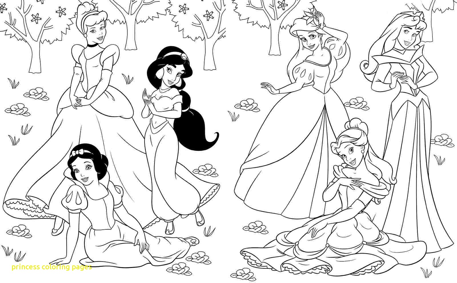 1600x993 Disney Princess Coloring Pages With Free