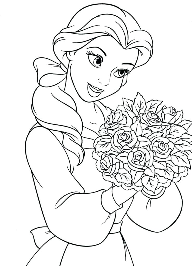 739x1024 Belle Princess Coloring Pages Belle Princess Coloring Pages Belle