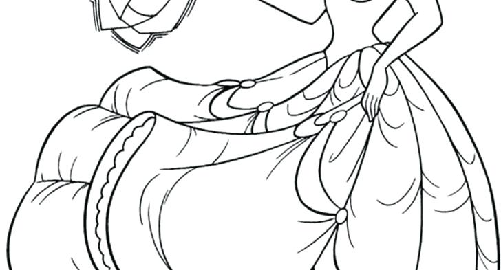 728x393 Belle Princess Coloring Pages Belle Princess Coloring Pages Disney