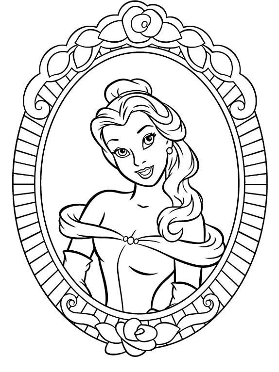 574x767 Free Printable Belle Coloring Pages For Kids Belle, Adult