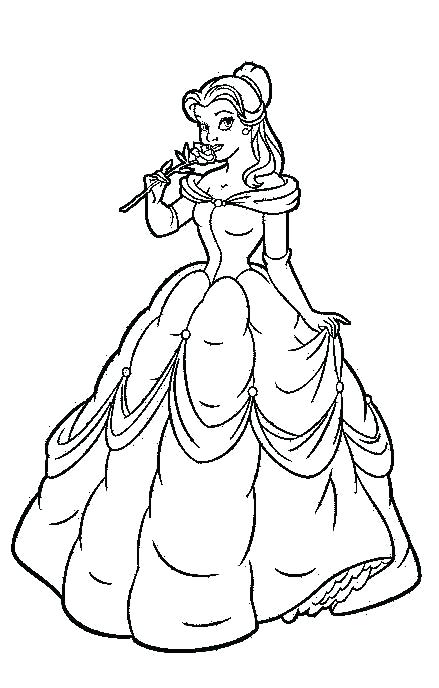 439x688 Belle Coloring Page Belle Coloring Pages Belle Coloring Belle