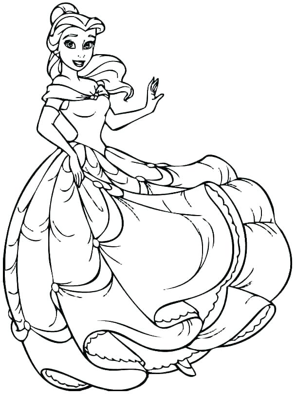 608x812 Princess Belle Coloring Pages Belle Coloring Sheets Princess Belle