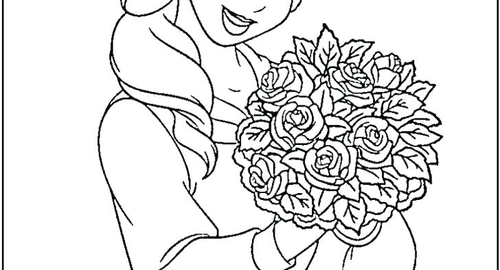 728x393 Ariel Disney Coloring Pages