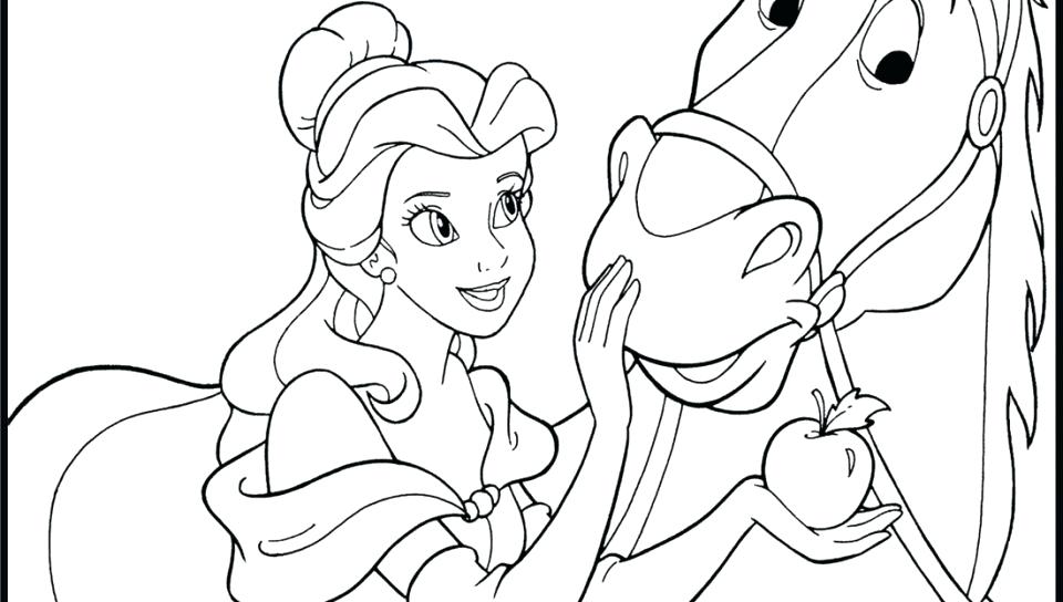 960x544 Disney Belle Coloring Pages