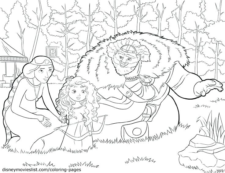 736x568 Disney Brave Coloring Pages Brave King Queen And Baby Coloring