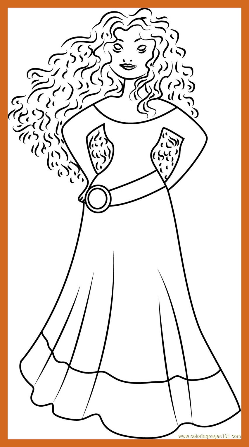 852x1528 Best New Disney Princess Coloring Pages Brave Gallery Printable
