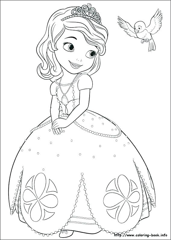 567x794 Sofia The First Disney Princess Coloring Pages Lovely Brave