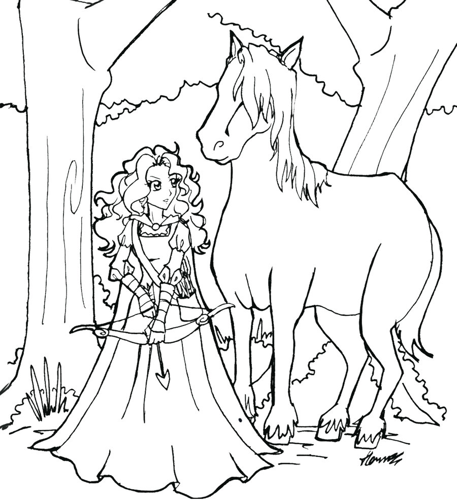 900x992 Brave Coloring Pages Merida
