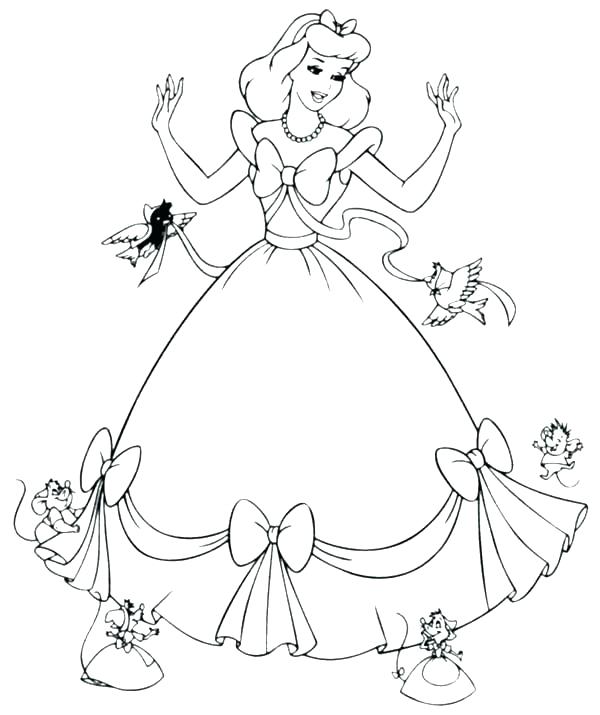 600x715 Cinderella Coloring Page Coloring Pages Coloring Page Princess
