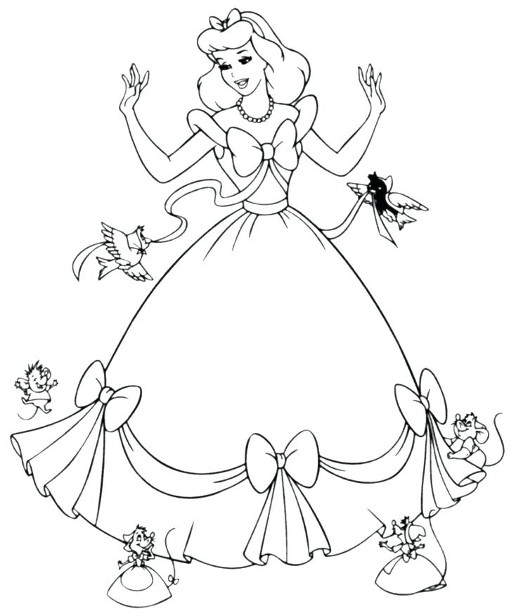 734x875 Disney Princesses Coloring Page Princess Coloring Pages To Print