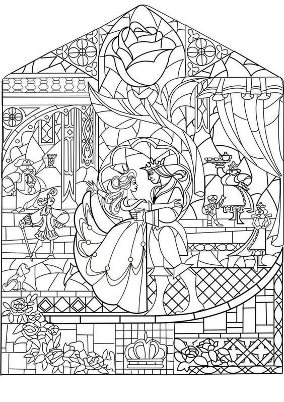 564x797 Free Coloring Page Coloring Adult Prince Princess Art Nouveau