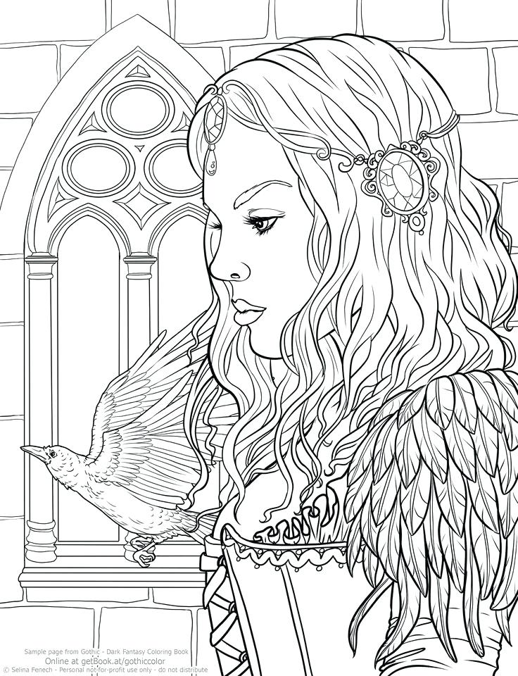 736x960 People Coloring Pages Adult Coloring Pages People Dark Detailed