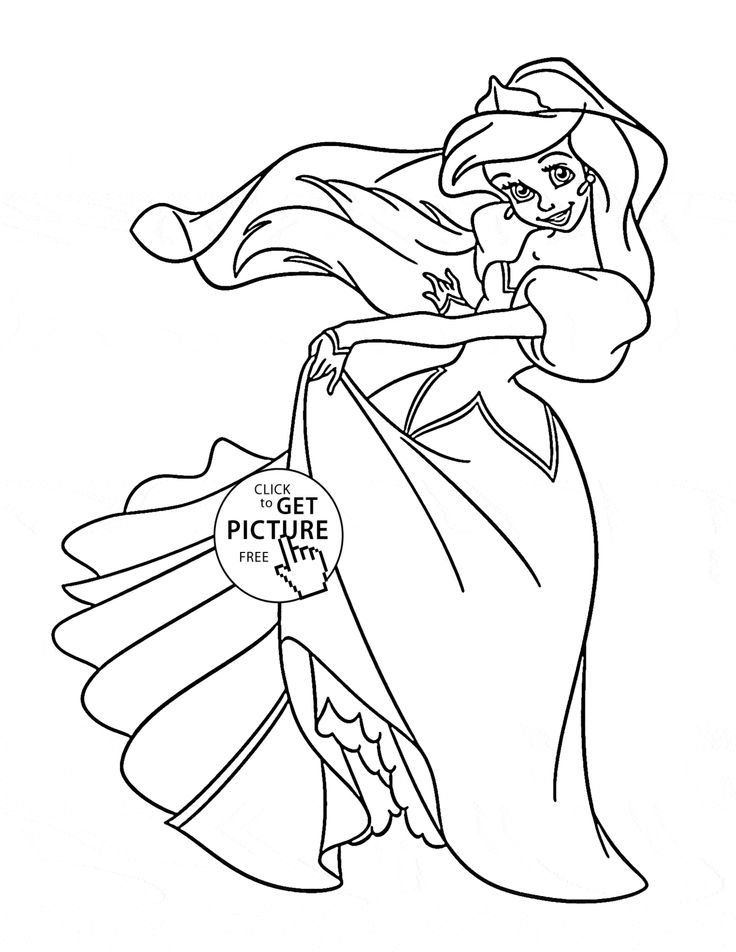 736x952 Best Disney Princess Coloring Pages Images
