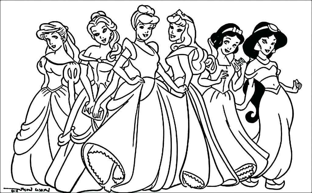 1024x633 Disney Princess Coloring Pages