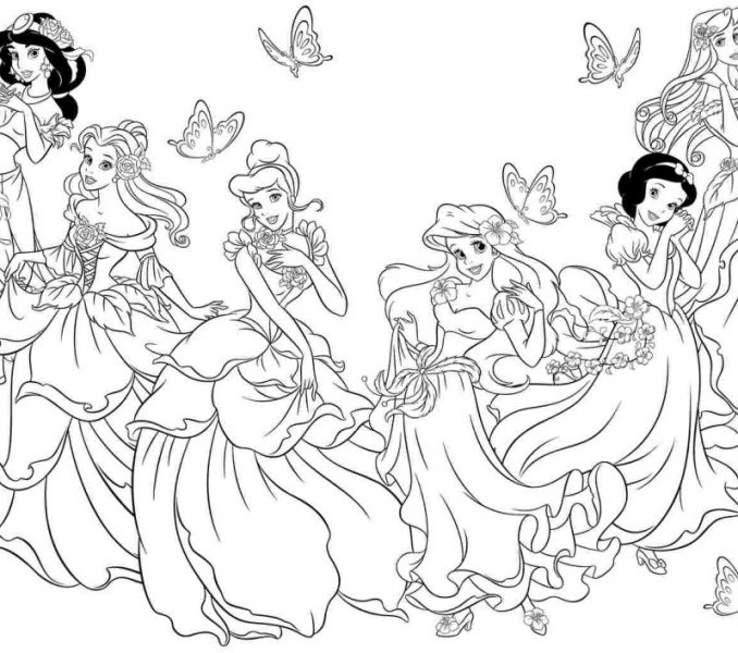 678x600 Disney Princess Printables Free Printable Disney Princess Coloring