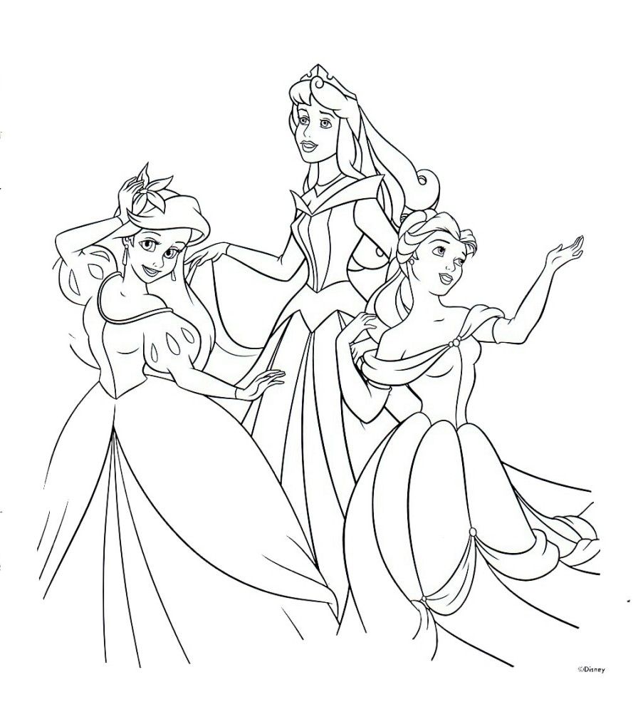 896x985 Inspiring Printable Disney Princess Coloring Pages For Kids