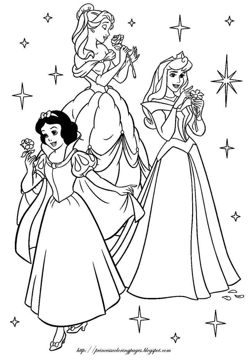 Disney Princess Coloring Pages For Kids Printable at GetDrawings | Free ...