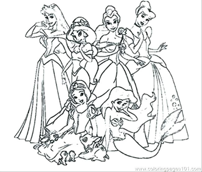 Disney Princess Coloring Pages Online at GetDrawings | Free download