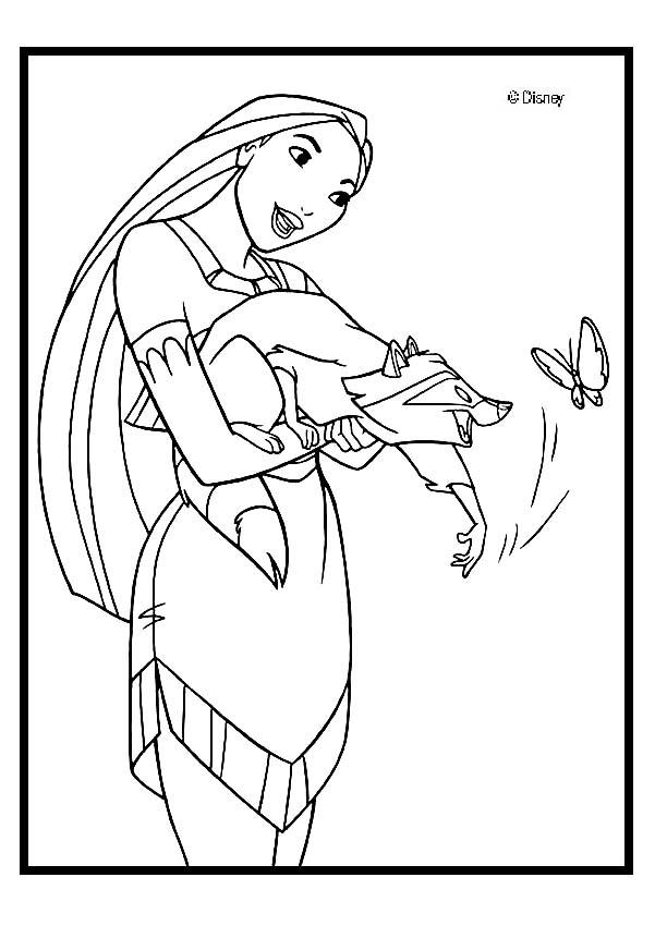 601x850 Pocahontas Coloring Pages To Print